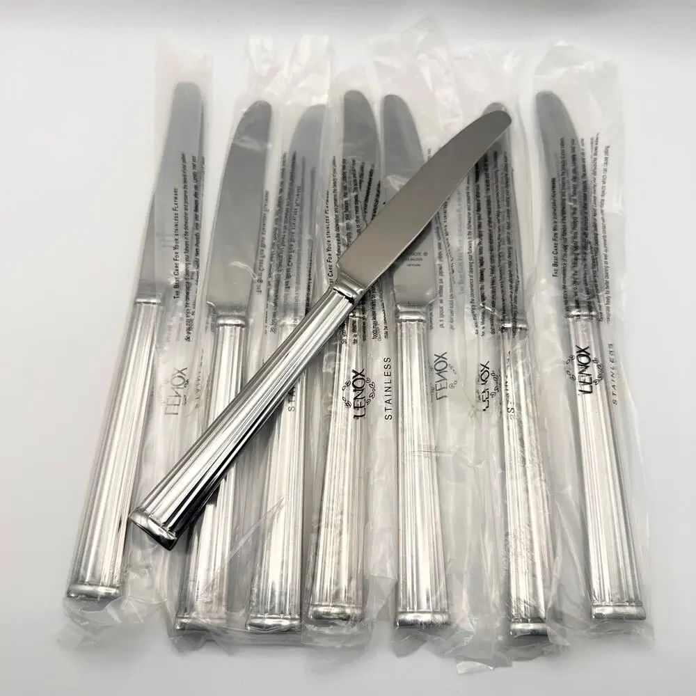 Lenox Stainless Vietnam Lanford New Dinner Knives Set Flatware Replacement 8 Set